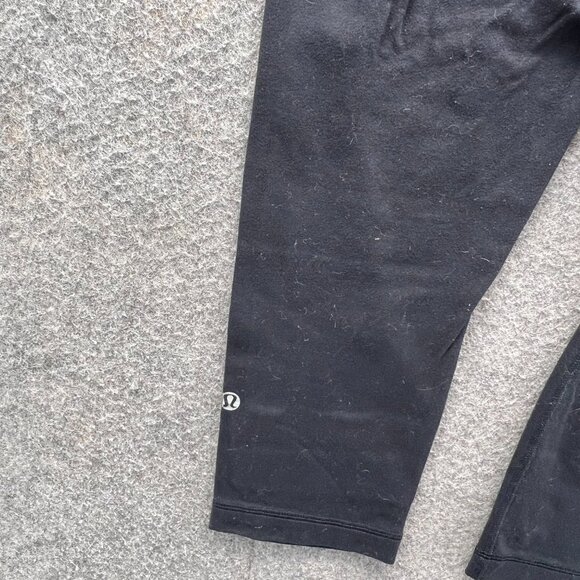 Lululemon Leggings Women 4 Black White Wunder Under Crop Waistband Full-On Capri - Picture 8 of 10